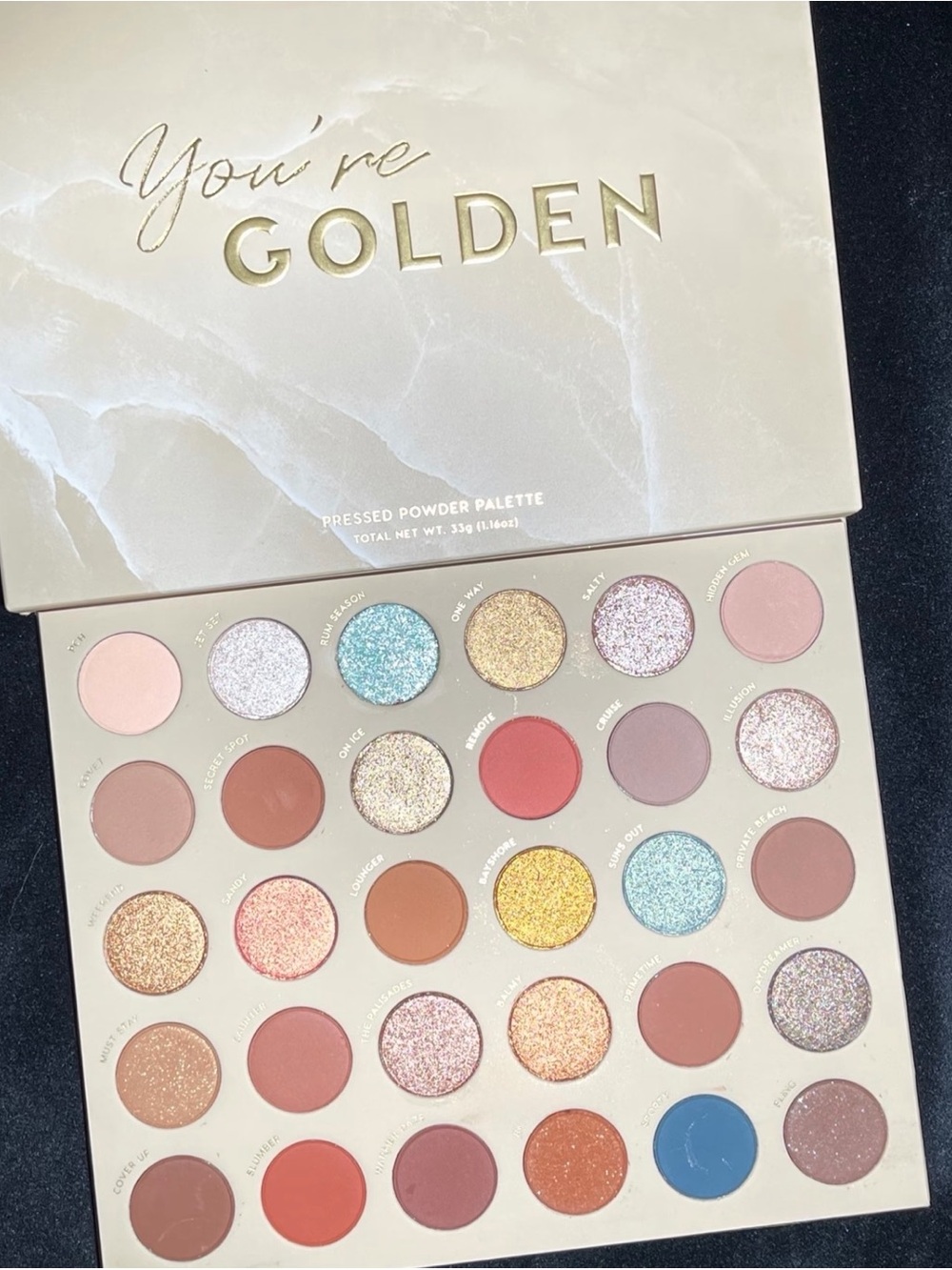 Colourpop You’re Golden Eyeshadow Palette - 30 Shades Pressed Powder
